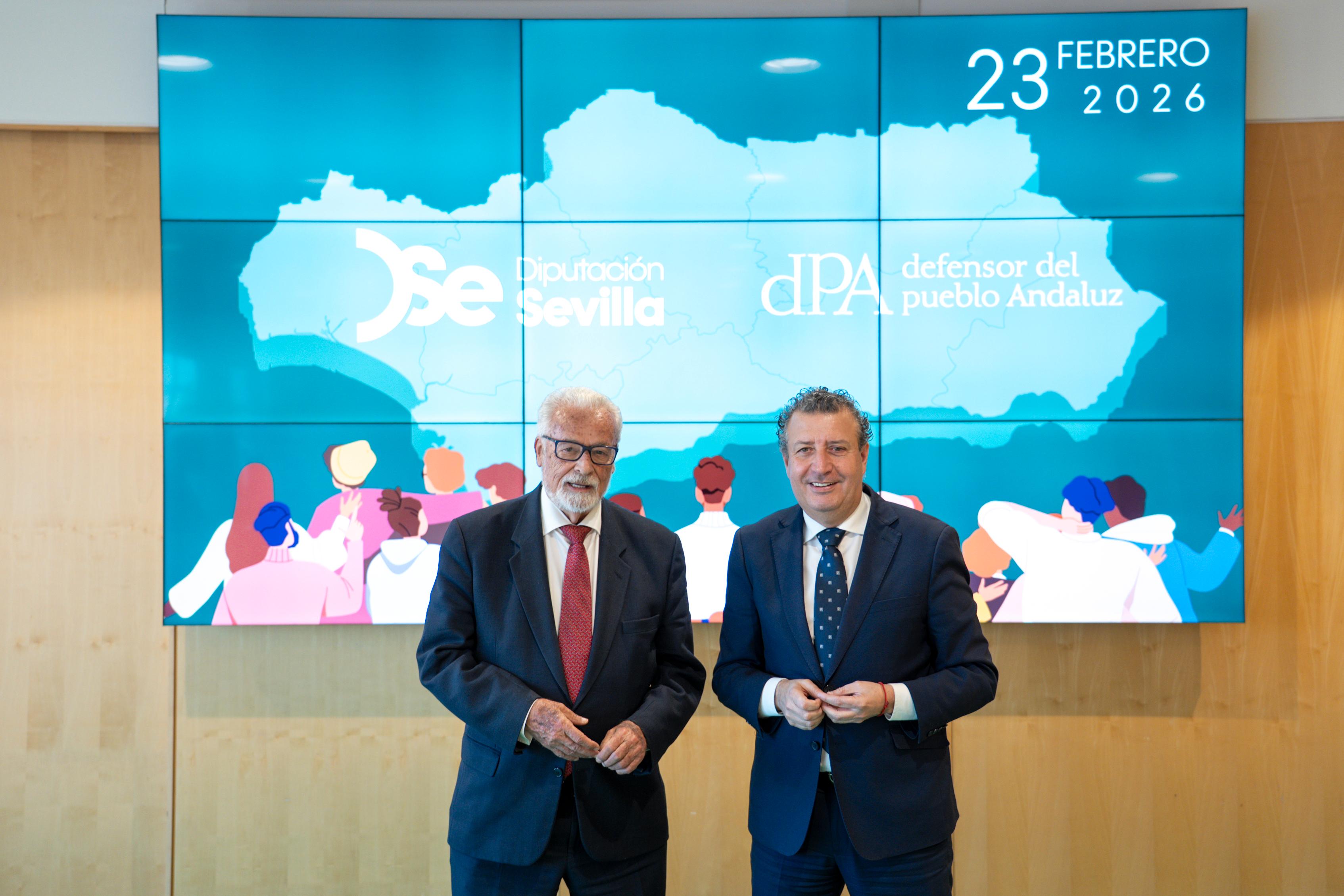 02-230226 - Foto JAVIER FERNÁNDEZ CON EL DEFENSOR DEL PUEBLO ANDALUZ EN FUNCIONES