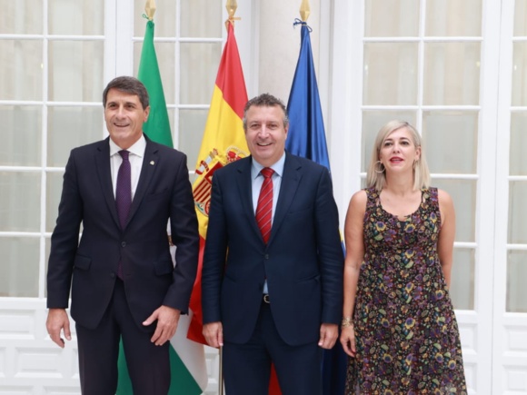 09182023 Delegado Gobierno en Andalucía, subdelegada del gobienro en Sevilla y presidente Diputación