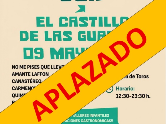 Festival de Rock Norte-Sur aplazado en El Castillo de las Guardas