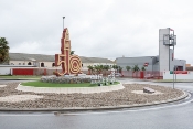Ejecución de nueva rotonda 50 aniversario "caracola lebrijana" para acceso al nuevo parque de bomberos