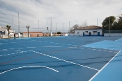 Repavimentación de pista polideportiva en el polideportivo municipal en avda.de jerez